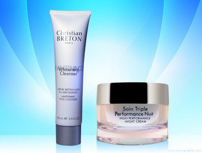 Packshot de produits de cosmétique