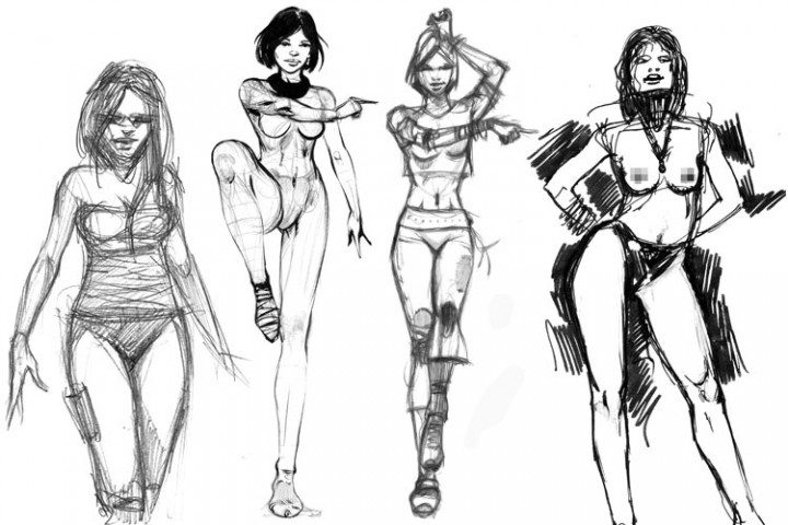 Dessin de femmes