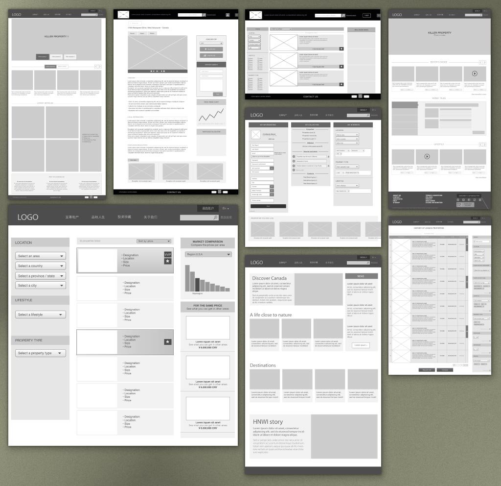 UX Design: setting the structure through mock-up