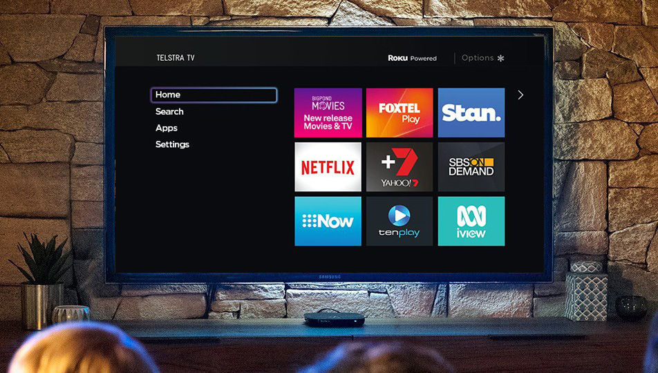 Old Telstra TV Home-screen